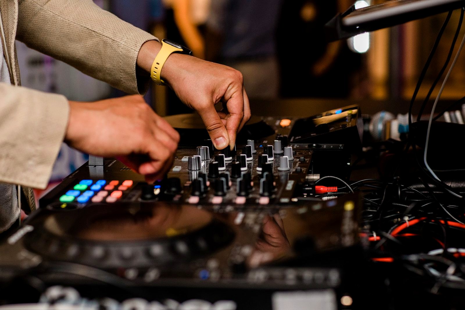Nahaufnahme des Pioneer-Mixers